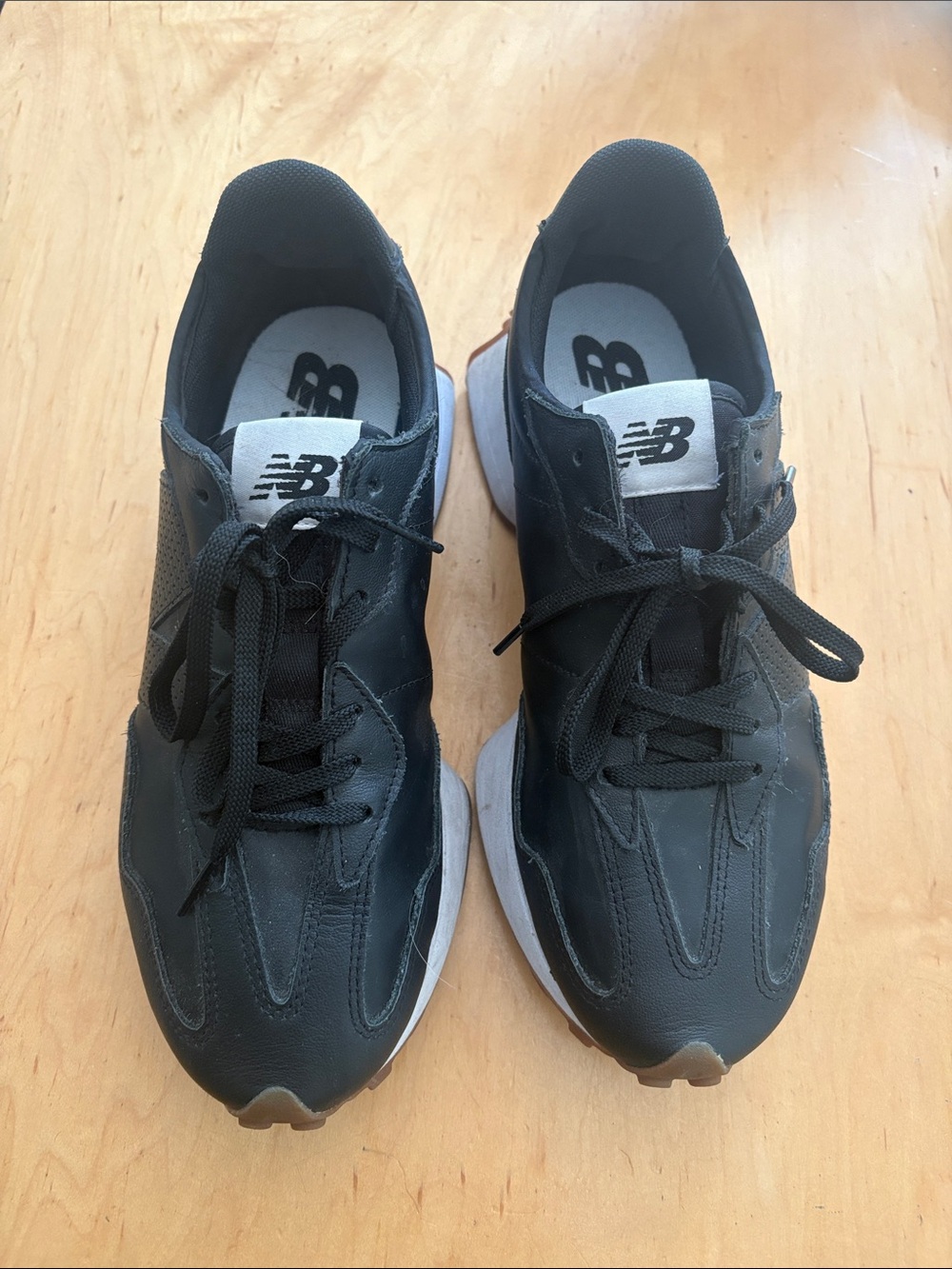 New Balance 327 Leather Trainers